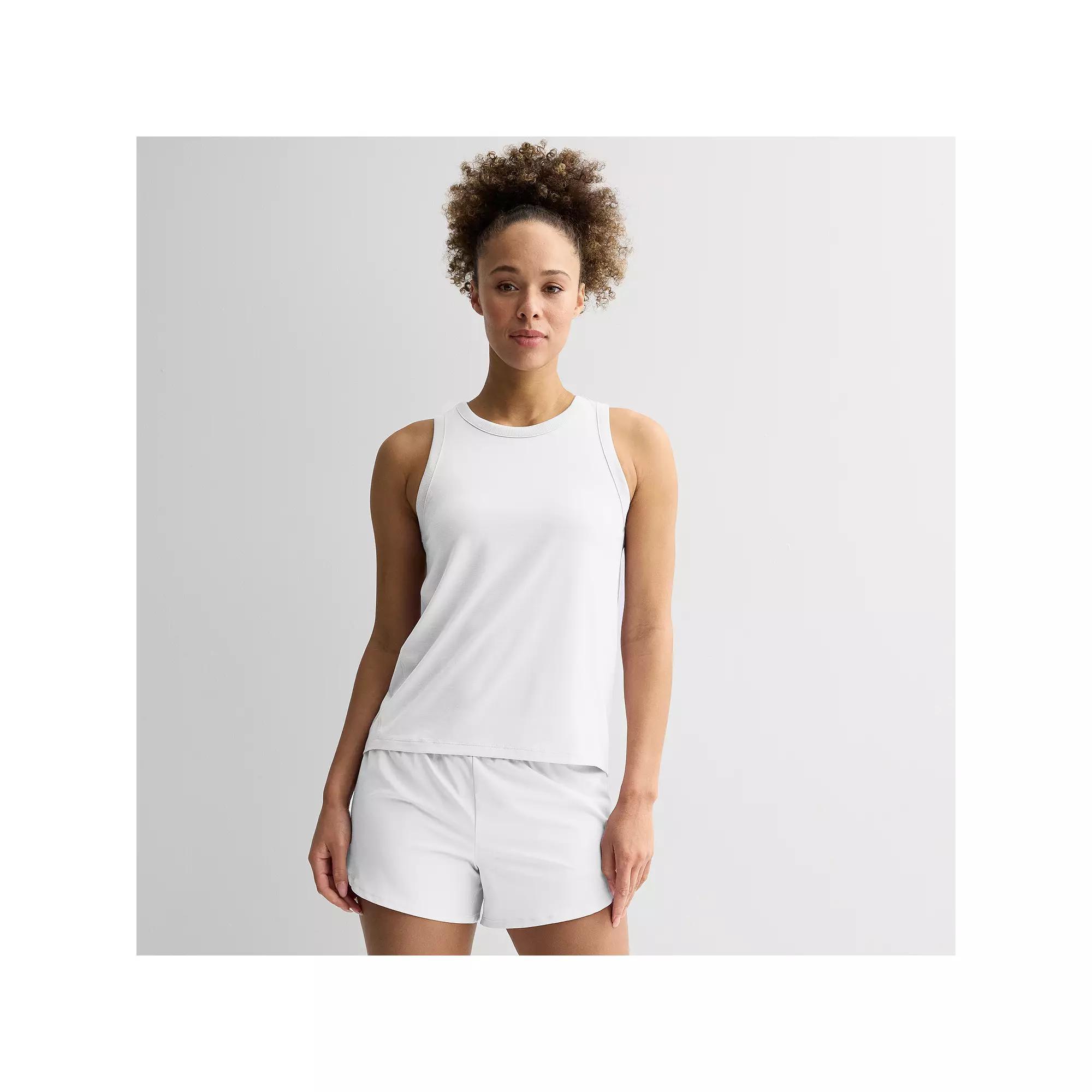 Women's Tek Gear® Pleated Easy Tank Top, Size: XL, Modern White Product Image