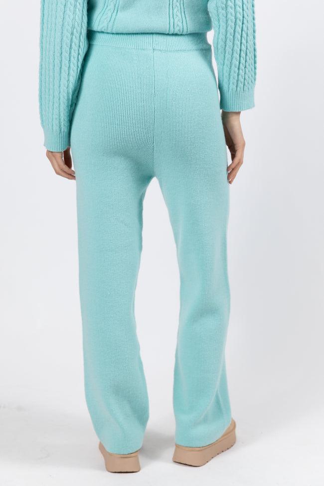 On My List Mint Sweater Lounge Pants FINAL SALE Product Image