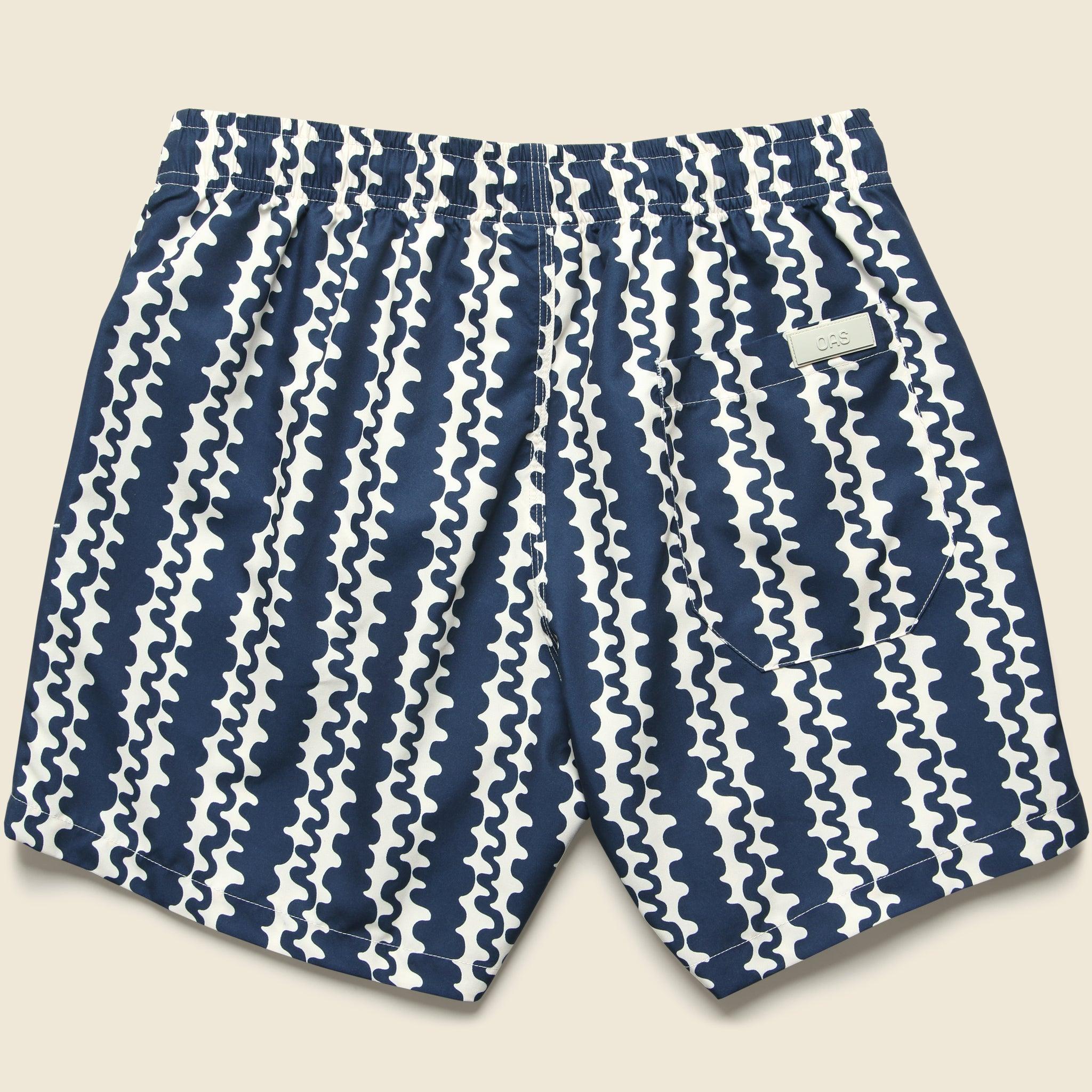 5" Swim Trunks - Blue Scribble Product Image