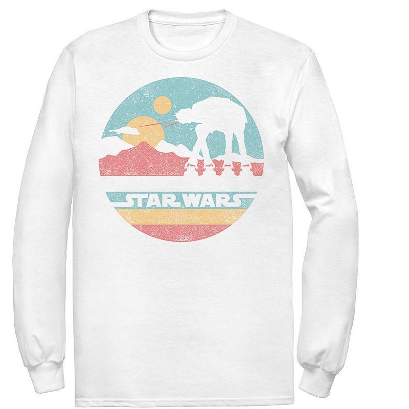 Men's Star Wars AT-AT Silhouette Title Logo Circle Tee,  Product Image