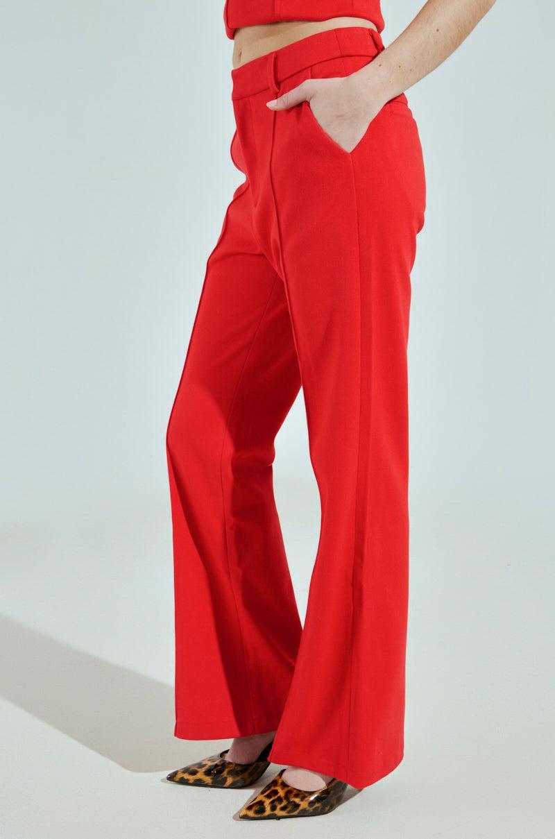 BUSINESS CASUAL TROUSER IN RED Product Image