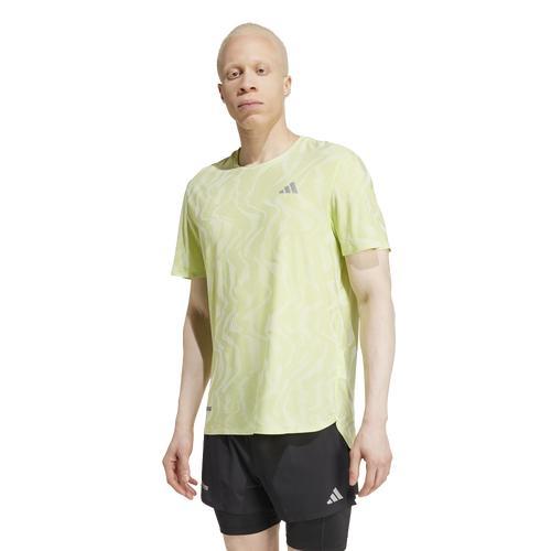 adidas Ultimate Engineered Running Tee Pulse Lime M Mens Product Image