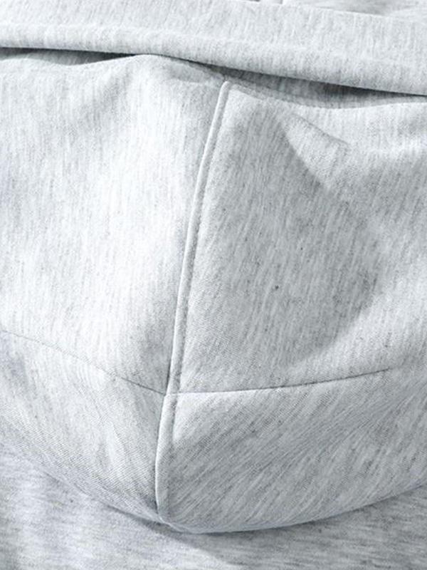 Men's Solid High Neck Oversized Hoodie Product Image