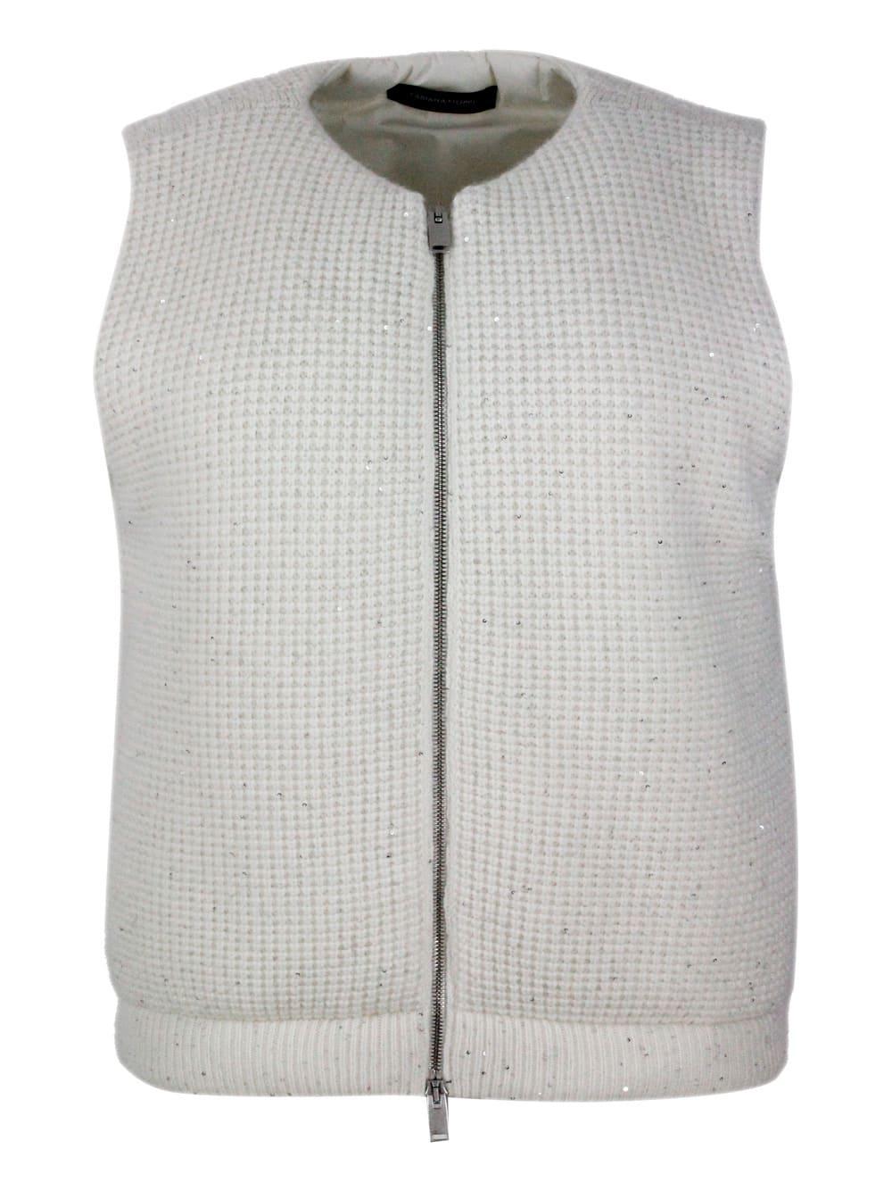 FABIANA FILIPPI Vest In White Product Image