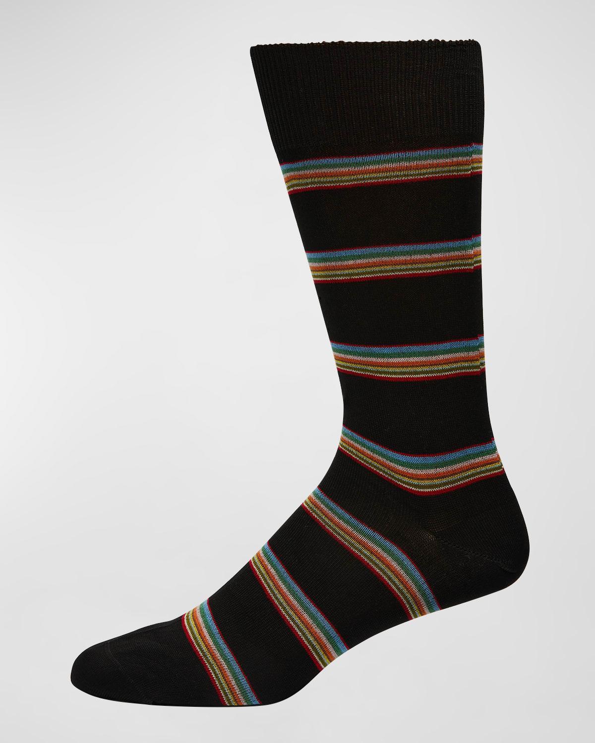Mens Multiblock Striped Socks Product Image