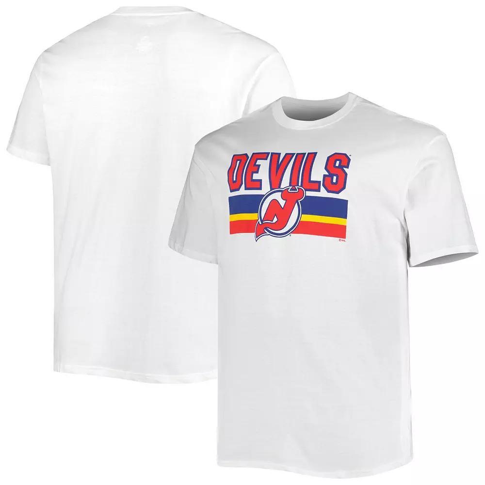 Men's Fanatics Branded White New Jersey Devils Big & Tall Special Edition 2.0 T-Shirt, Size: 2XB, Nhl White Product Image