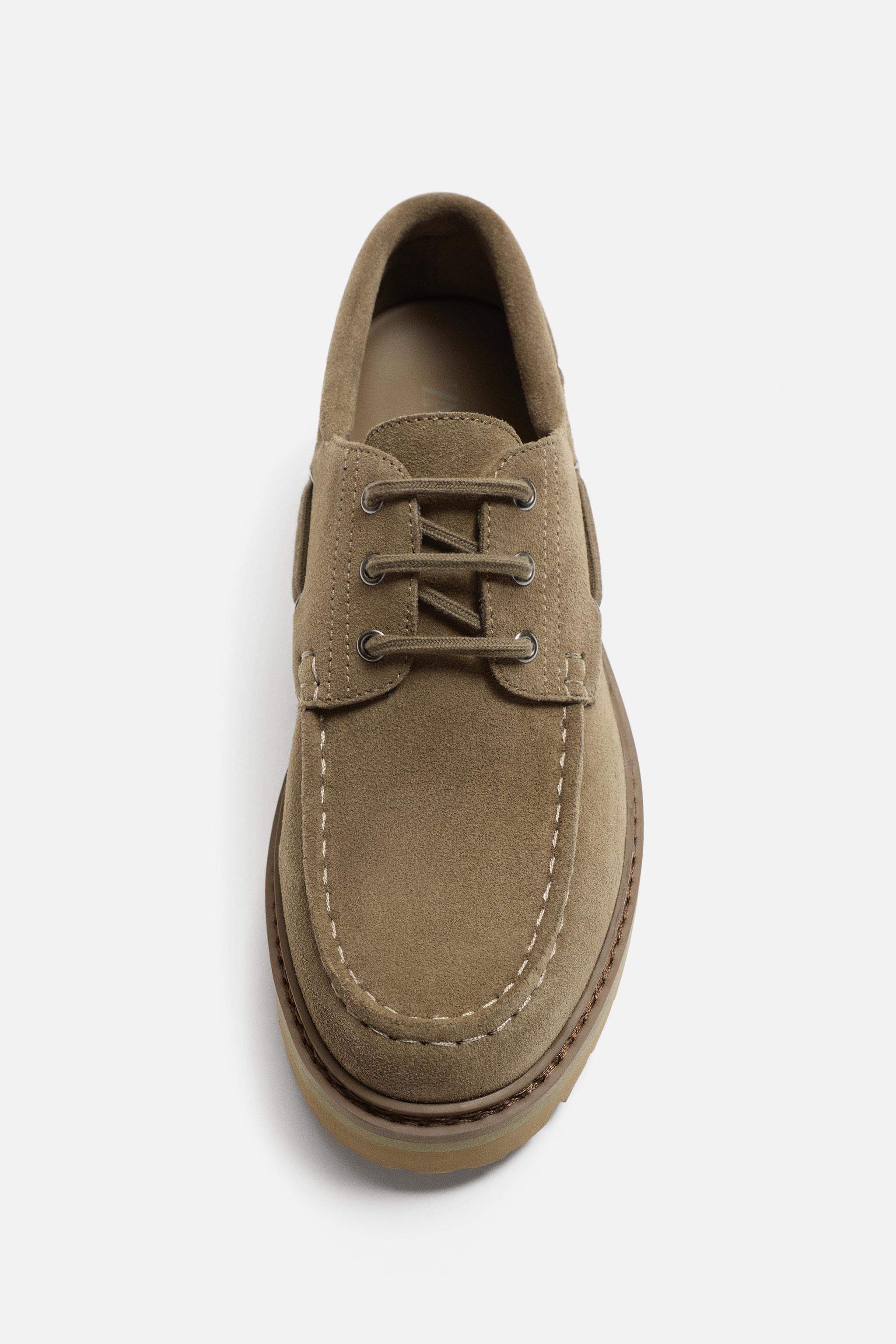 LEATHER BOAT SHOES Product Image