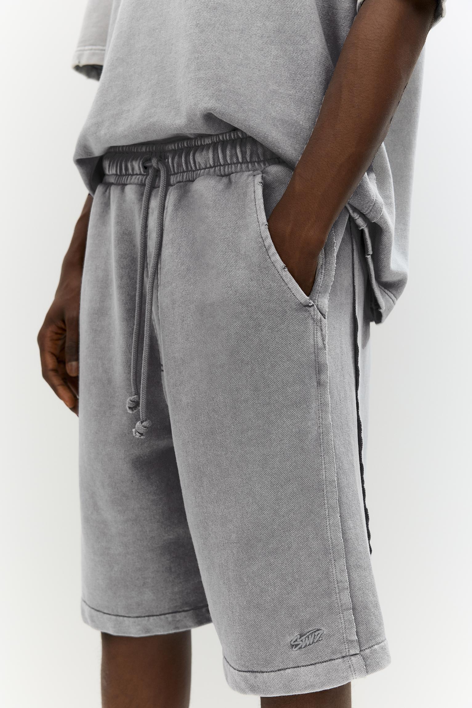 STWD washed Bermuda short sweatpants Product Image