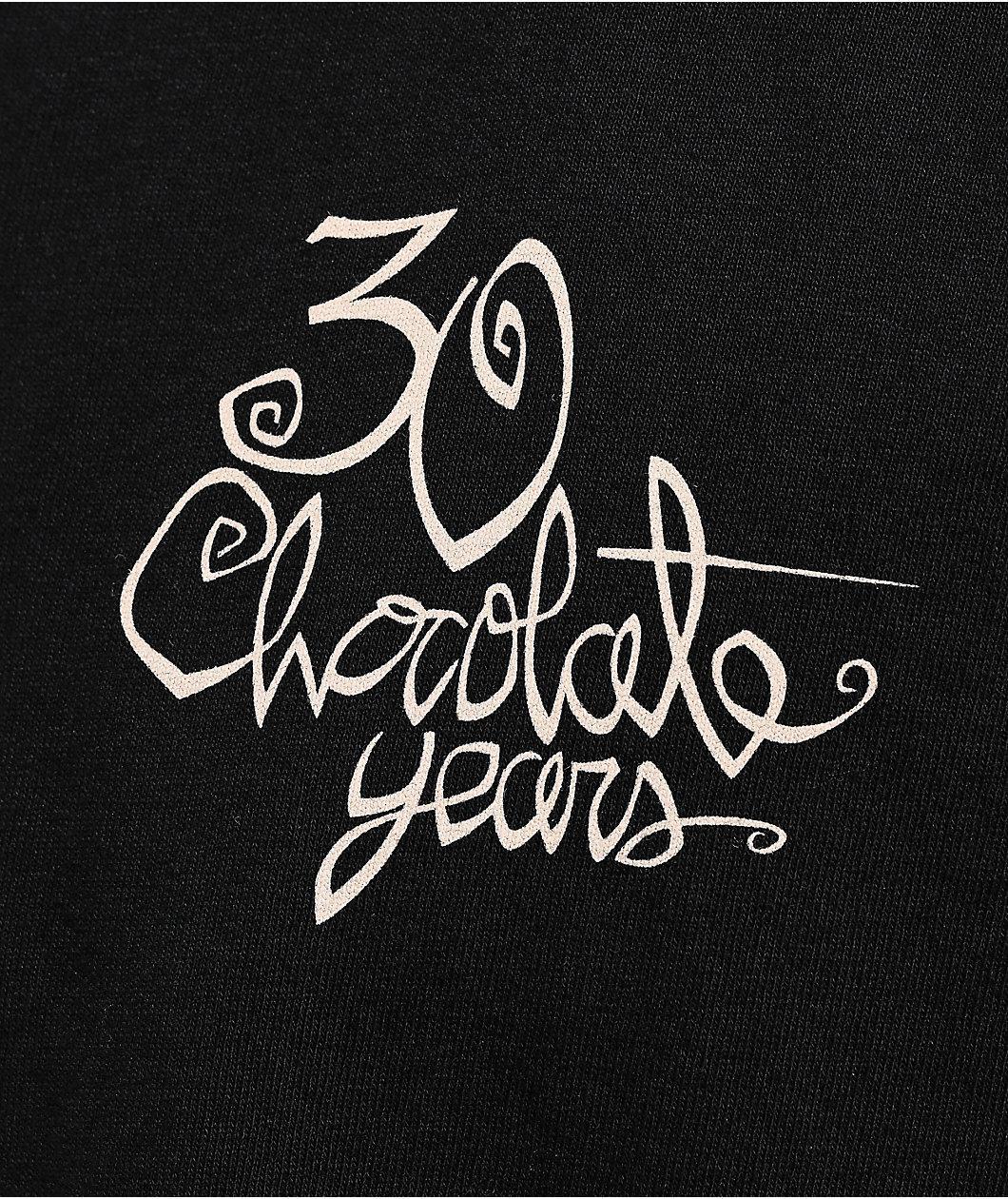 Chocolate 30 Years Garment Dye Black T-Shirt Product Image