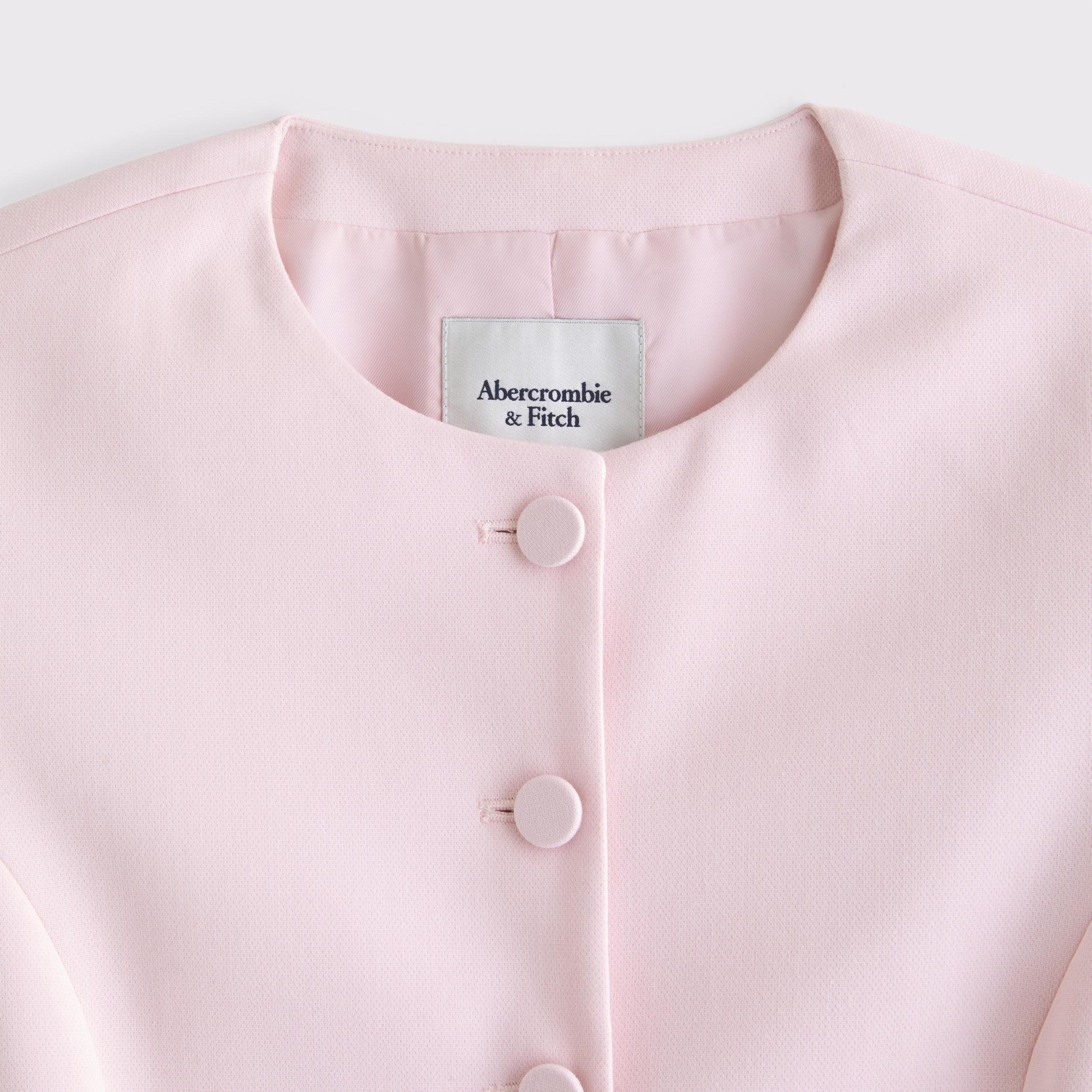 Collarless Suiting Blazer Product Image