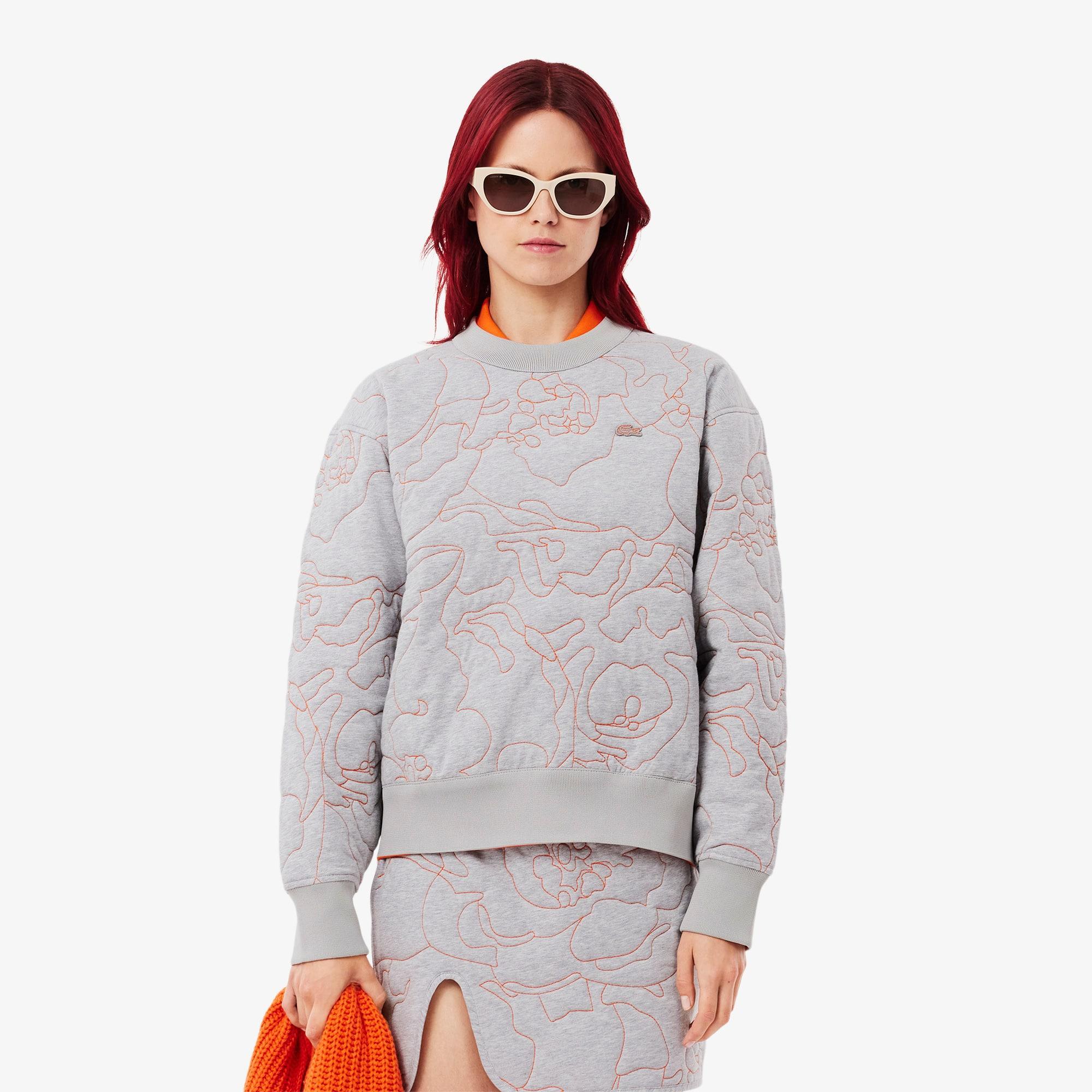 Women's Oversized Reversible Embroidered Sweatshirt Product Image