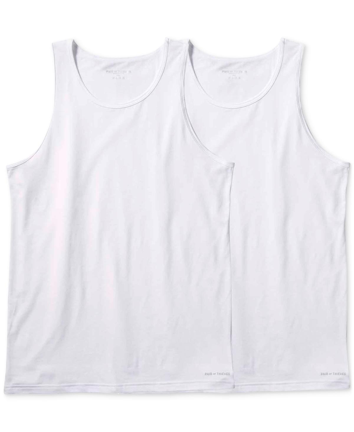 Pair of Thieves Mens Tank Undershirt 2pk - White M Product Image