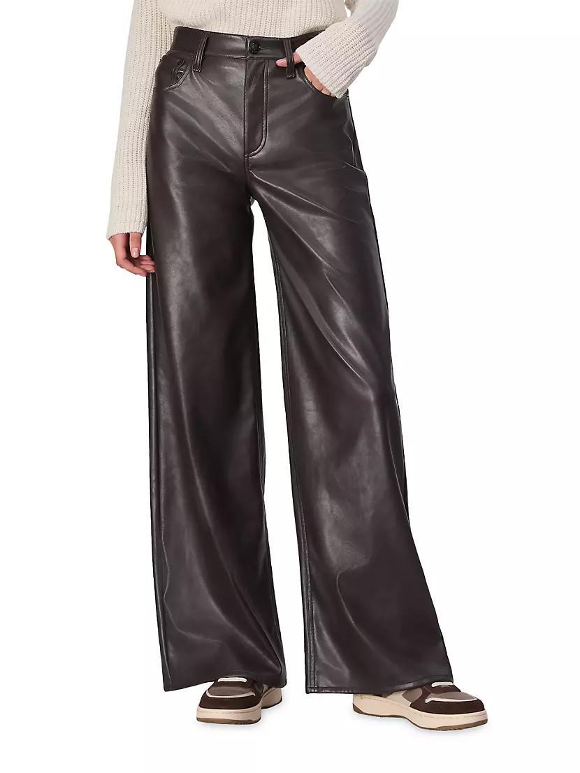 Sofie Faux Leather Flared Pants Product Image