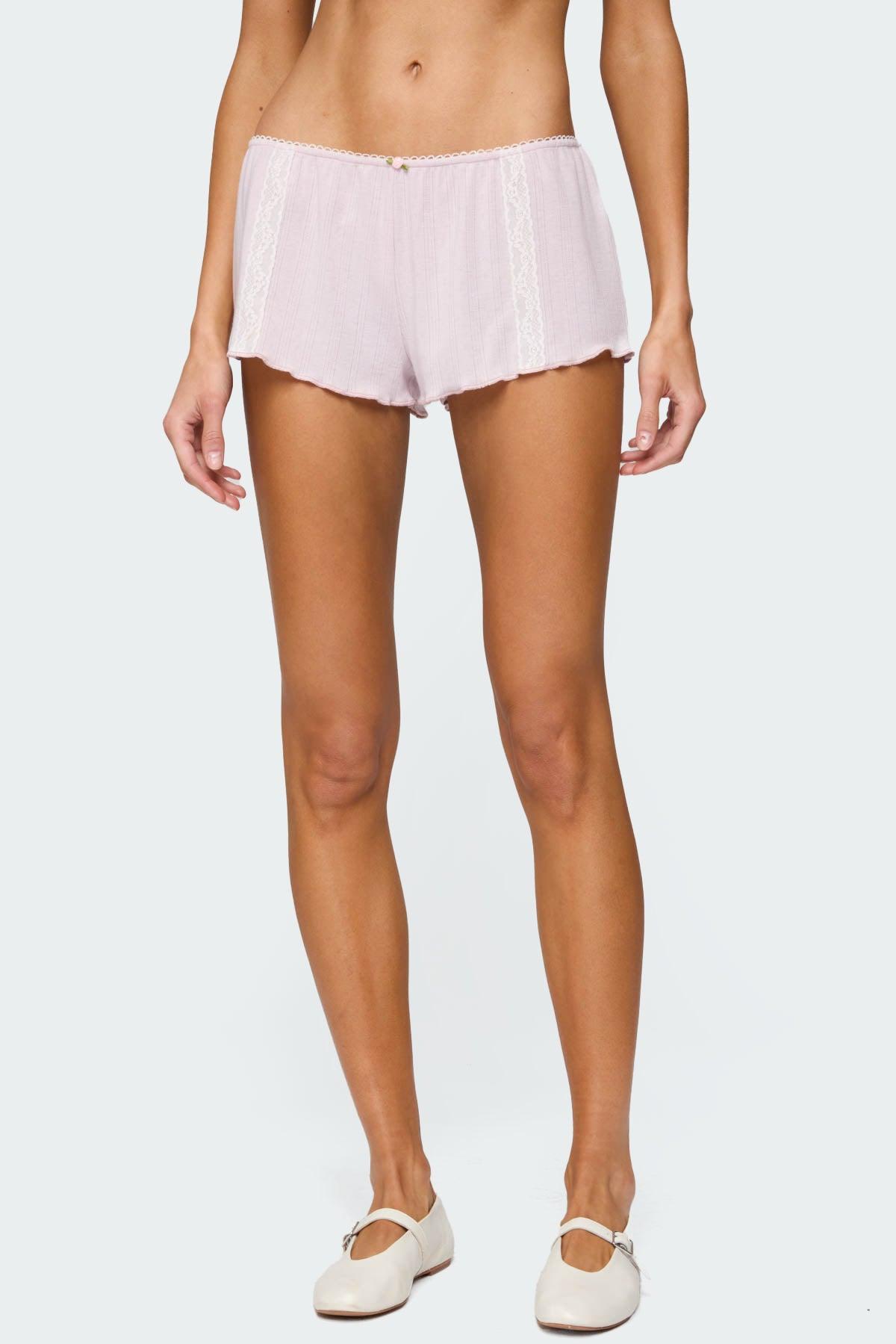 Sephi Lacey Pointelle Shorts Product Image