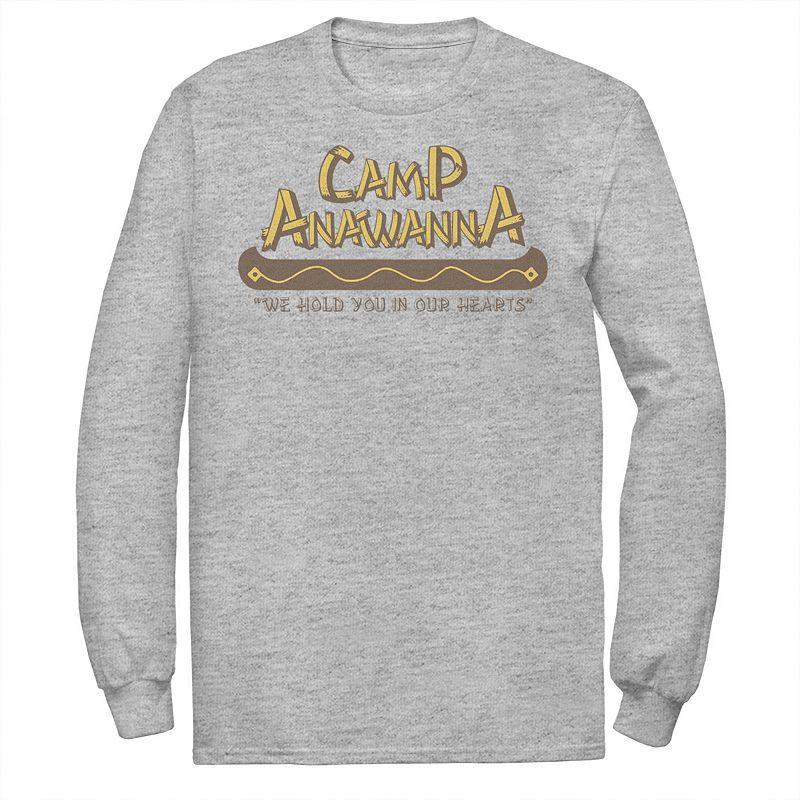 Mens Nickelodeon Salute Your Shorts Camp Anawanna Long Sleeve Tee Athletic Grey Product Image