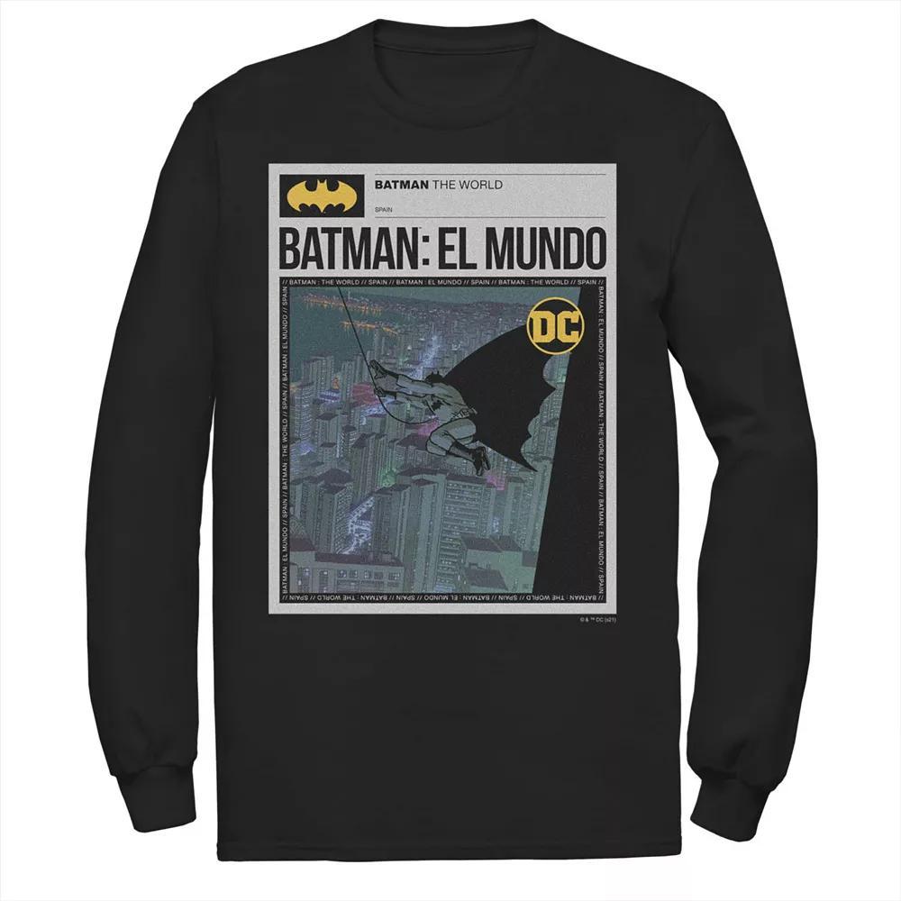Men's Batman: El Mundo Mexico News Poster Tee,  Product Image