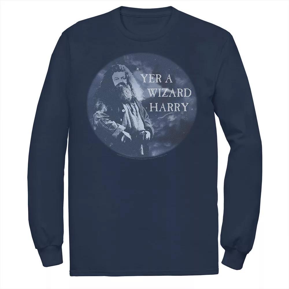 Men's DC Comics Batman Distressed Classic Logo Long Sleeve Tee,  Product Image