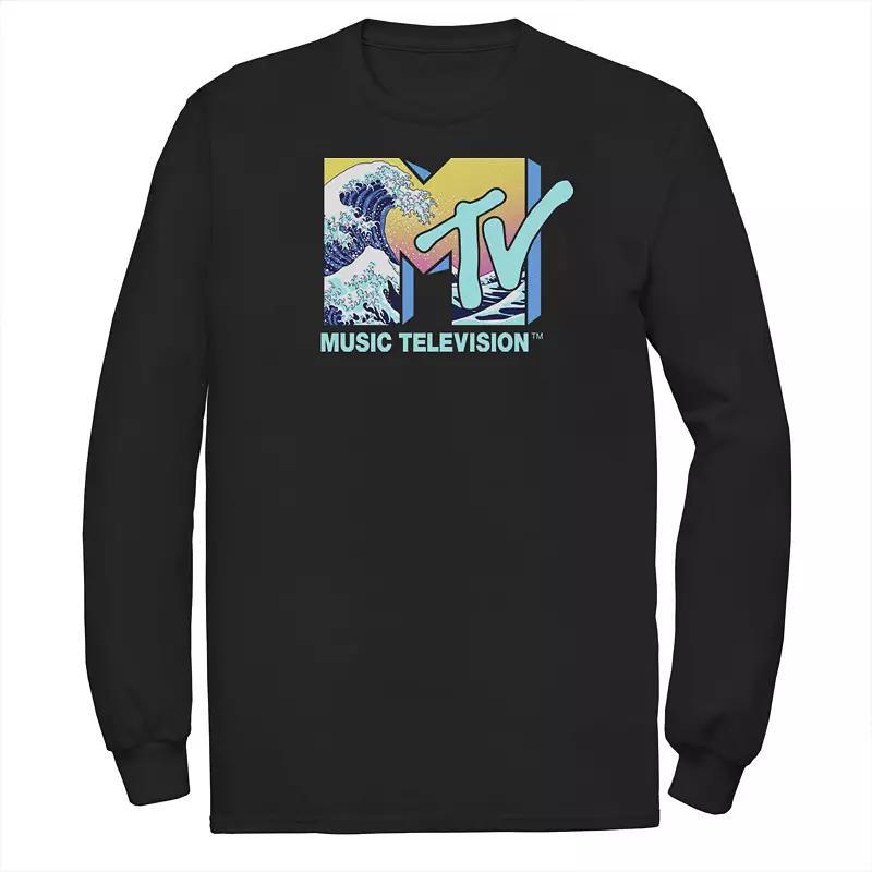 Men's MTV Music Television Wave Logo Fill Tee,  Product Image