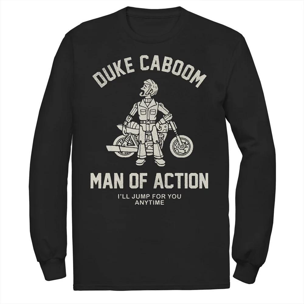 Disney / Pixar's Toy Story Duke Caboom Men's Man Of Action Tee, Size: Small, Black Product Image