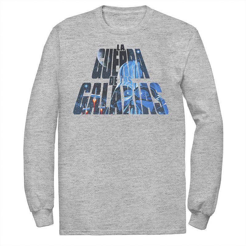 Men's Star Wars La Guerra De Las Galaxias Letter Fill Tee, Size: Medium, White Product Image