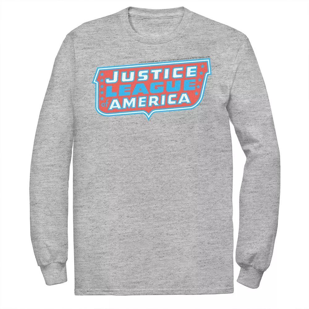 Men's DC Comics Justice League of America Text Poster Logo Tee,  Product Image