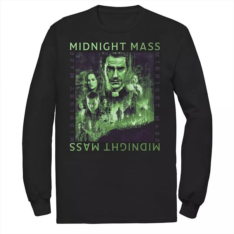 Men's Netflix Midnight Mass Characters Box Long Sleeve Graphic Tee,  Product Image