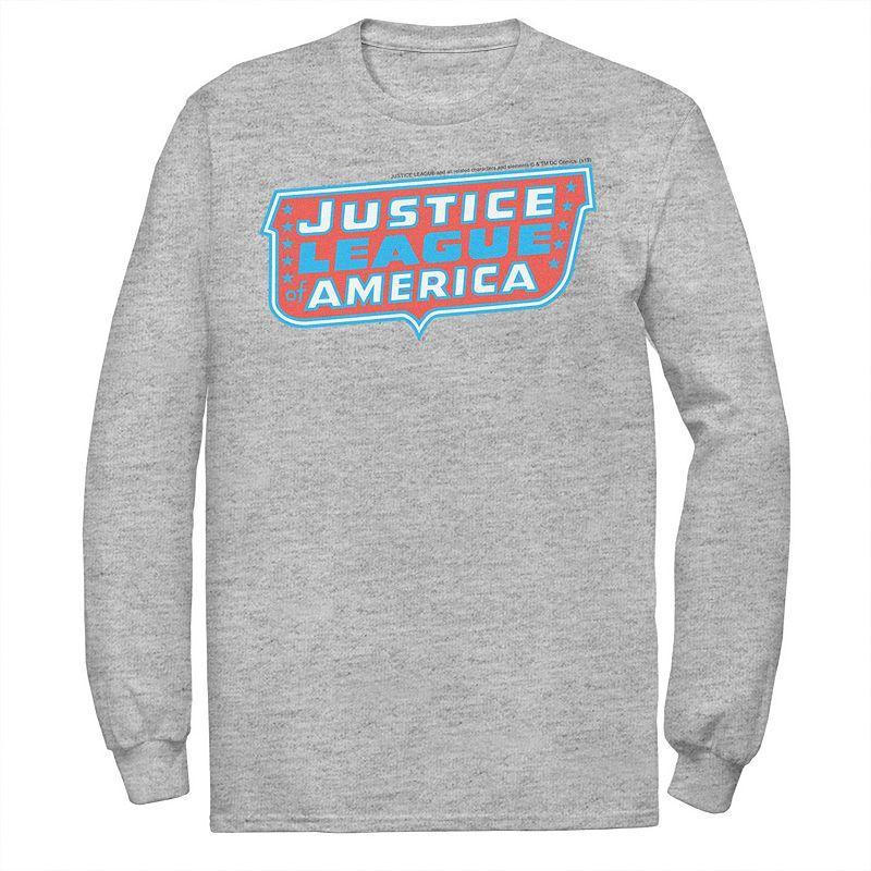 Men's DC Comics Justice League of America Text Poster Logo Tee,  Product Image
