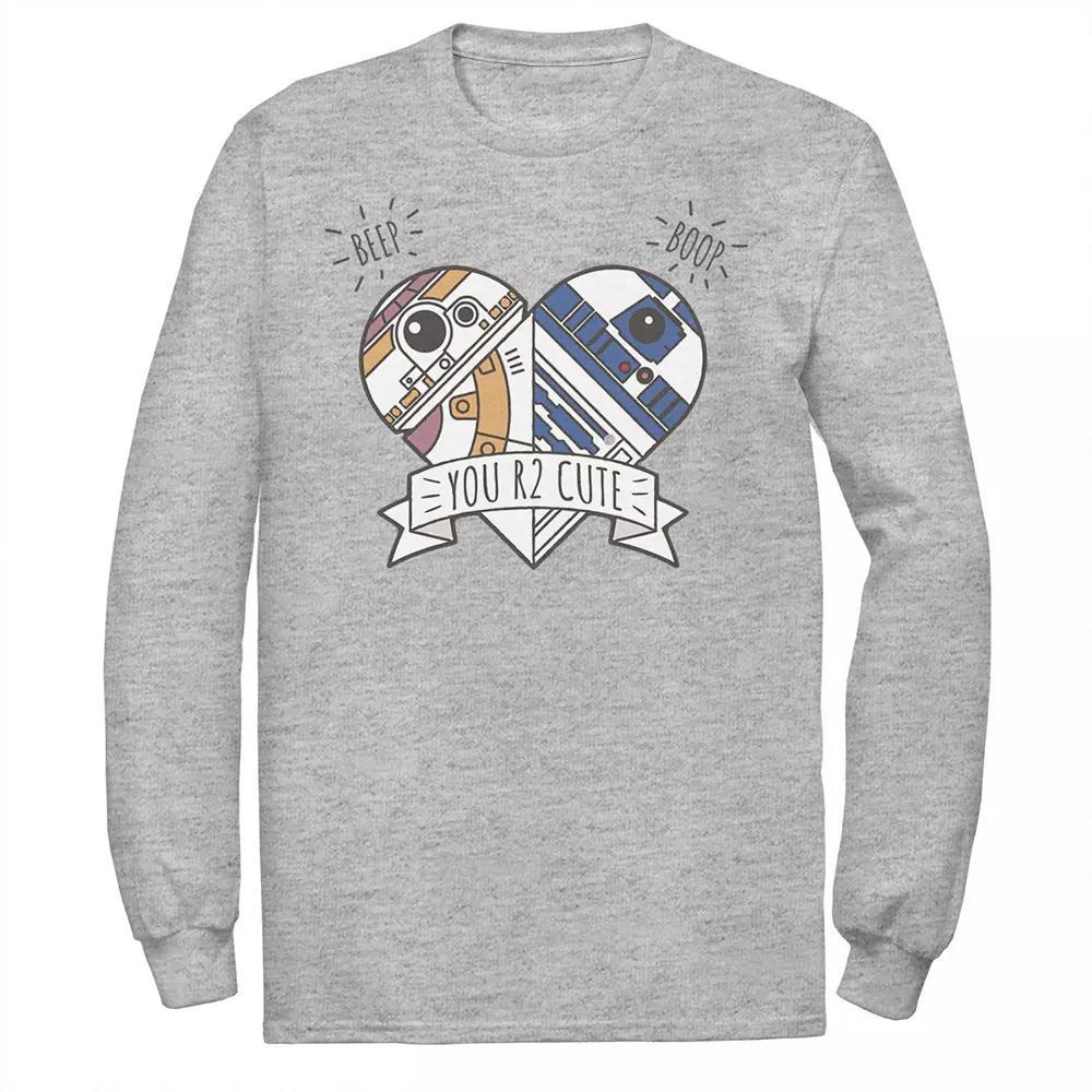 Men's Star Wars Valentine's Day "You R2 Cute" Heart Droids Tee,  Product Image