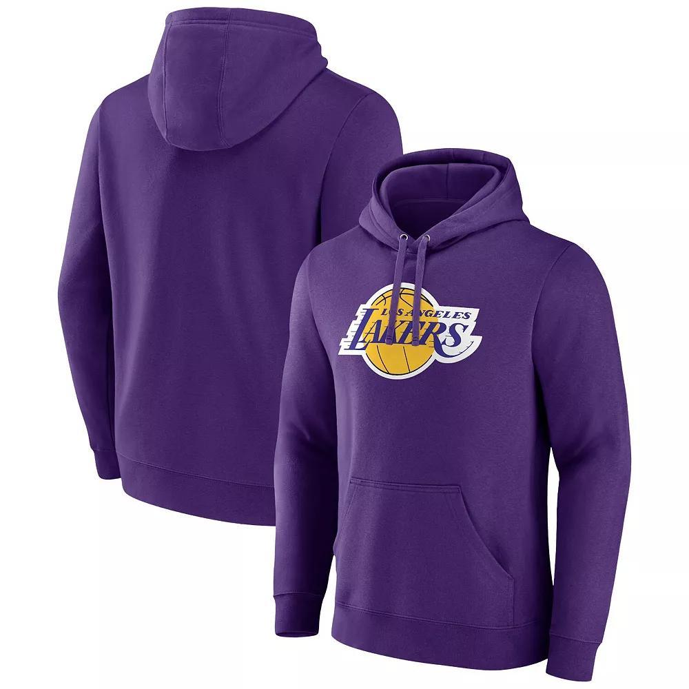 Men's Fanatics Branded  Purple Los Angeles Lakers Primary Logo Pullover Hoodie, Size: Large Product Image