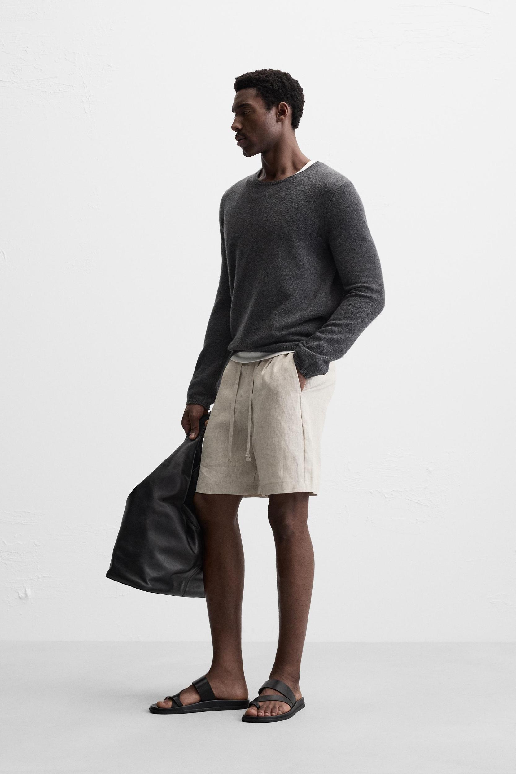 100% LINEN SHORTS Product Image
