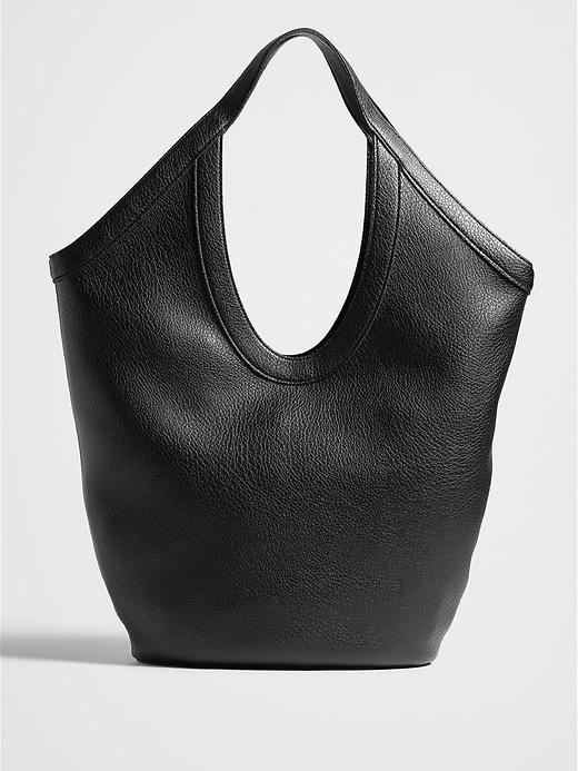 Vegan Leather Modern Hobo Tote Product Image