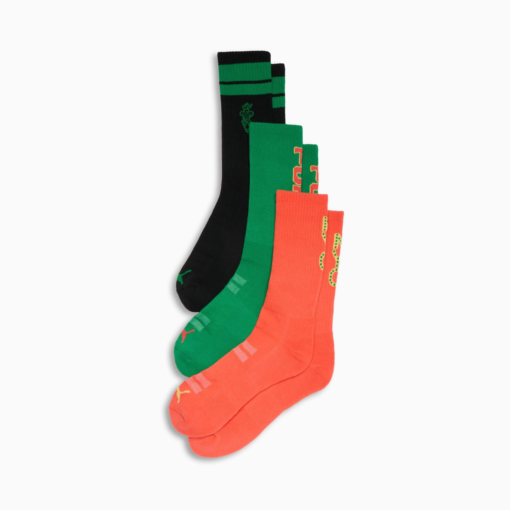 PUMA Men's Half-Terry Crew Lenght Socks (3 Pairs) Product Image