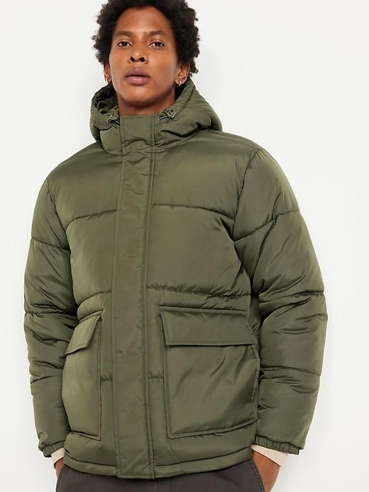 Hooded Puffer Jacket Product Image