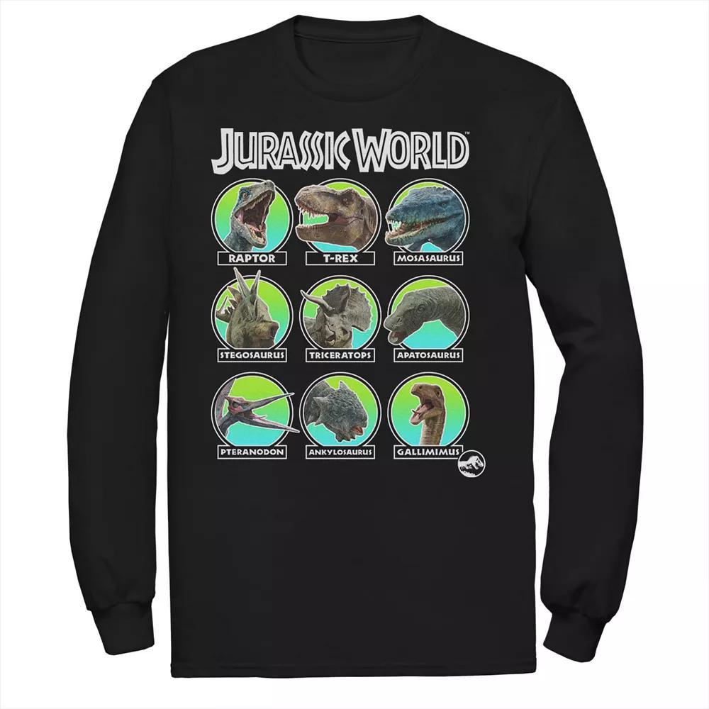 Men's Jurassic World Two Dino Heads Chart Tee,  Product Image