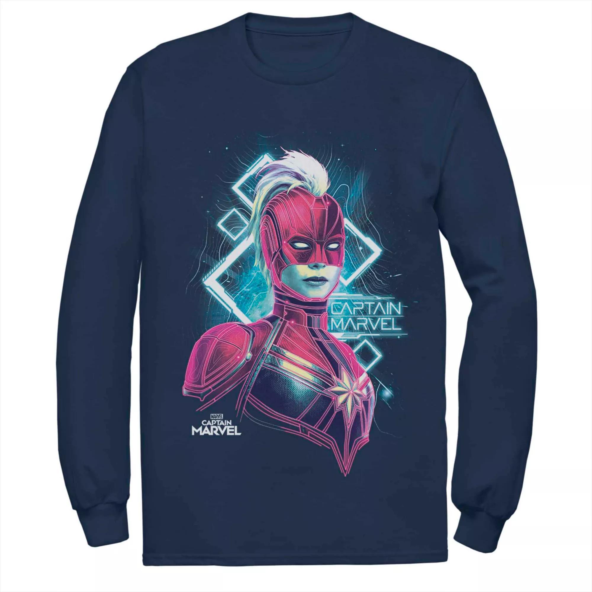 Men's Marvel Captain Marvel Galaxy Portrait Tee,  Product Image