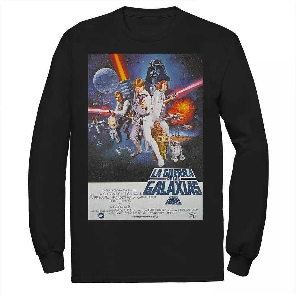 Men's Star Wars La Guerra De Las Galaxias Vintage Poster Tee,  Product Image
