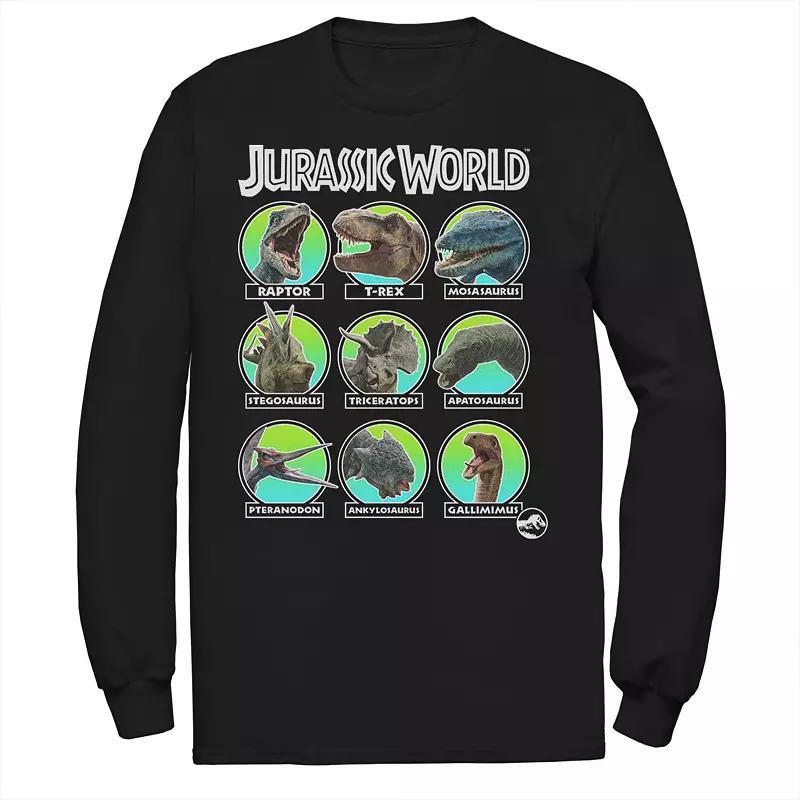 Men's Jurassic World Two Dino Heads Chart Tee,  Product Image