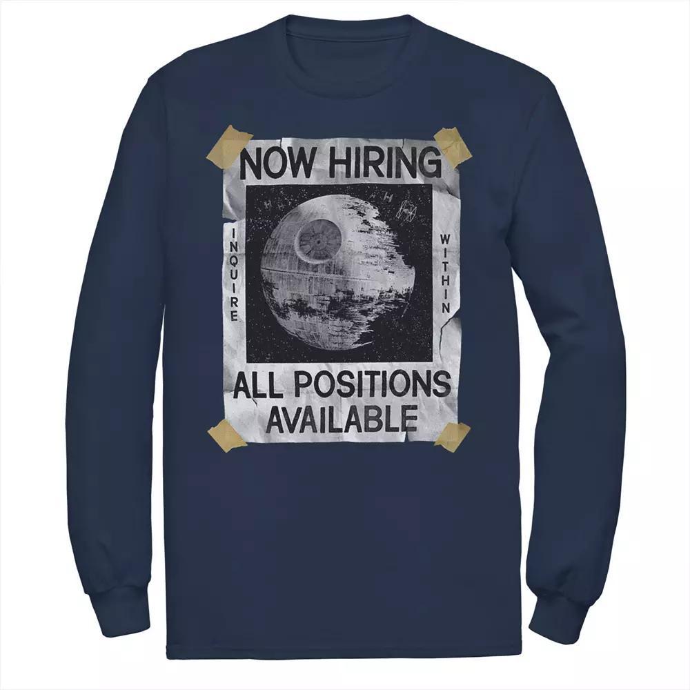 Men's Star Wars Now Hiring On The Death Star Tee, Size: Medium, Blue Product Image