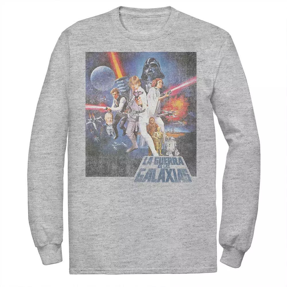 Men's Star Wars La Guerra De Las Galaxias Faded Poster Tee,  Product Image