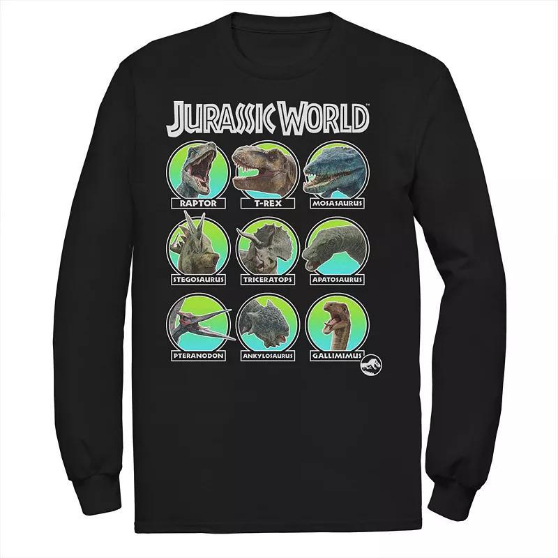 Men's Jurassic World Two Dino Heads Chart Tee,  Product Image