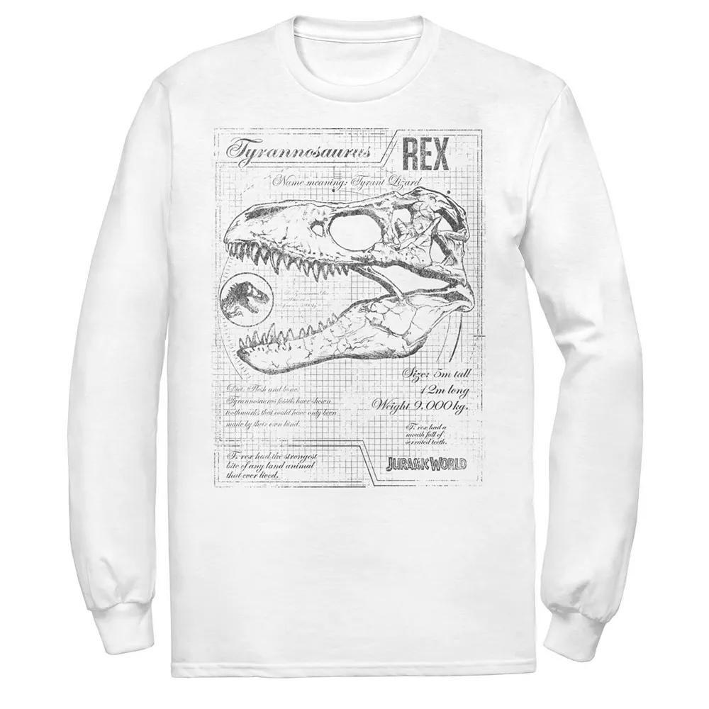 Men's Jurassic World Two T-Rex Vintage Graph Long Sleeve Tee,  Product Image