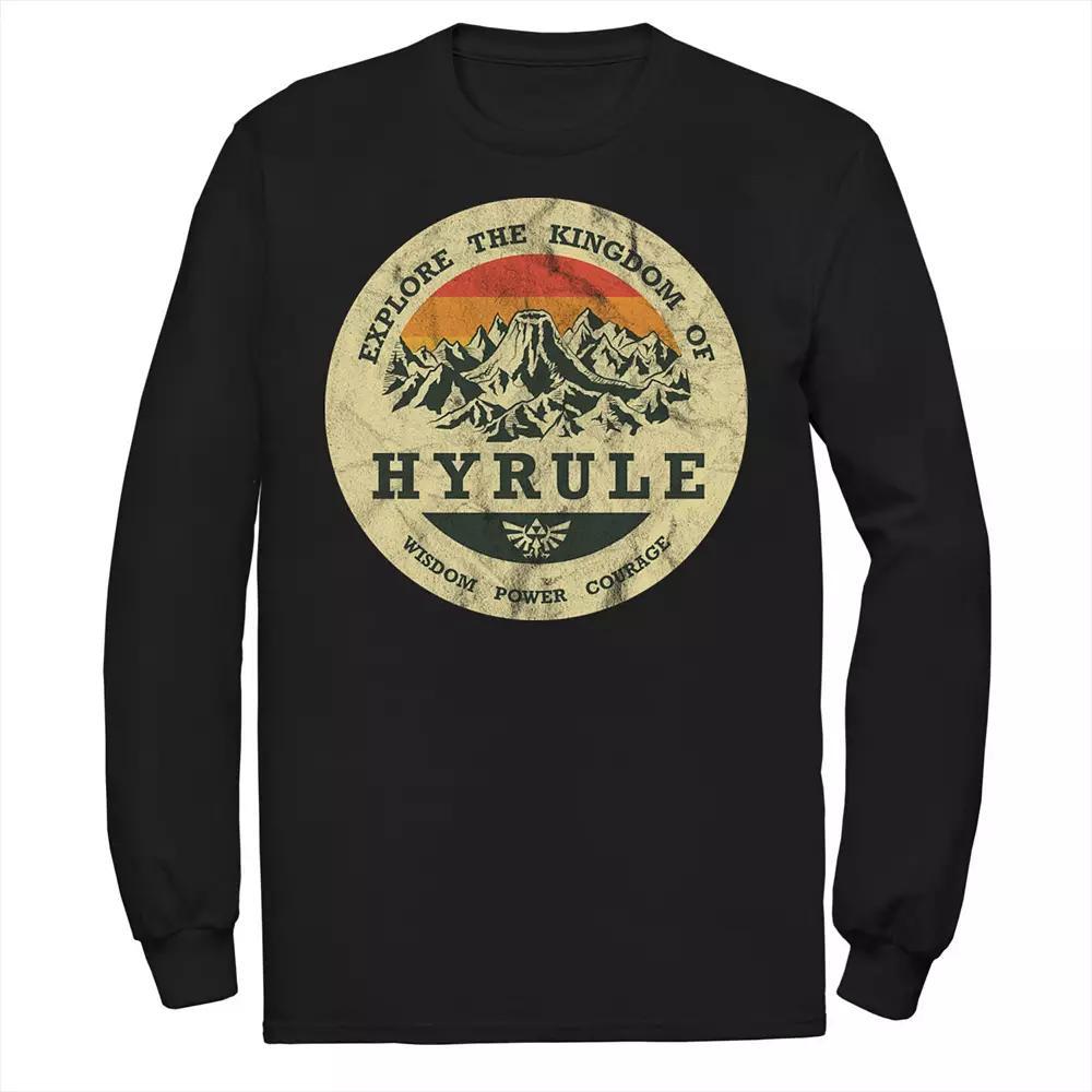 Men's Nintendo The Legend Of Zelda Explore The Kingdom Of Hyrule Distressed Portrait Tee,  Product Image