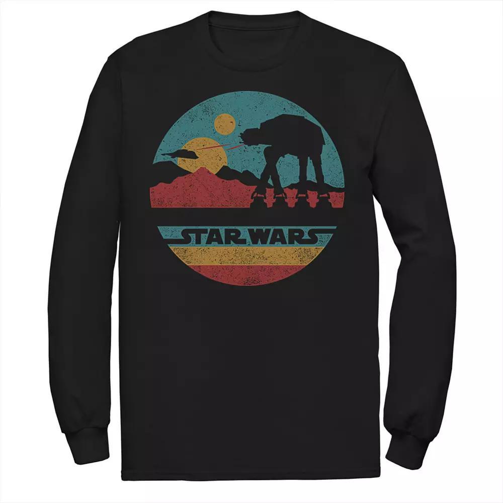 Big & Tall Star Wars The Mandalorian The Child Long Sleeve Tee, Men's, Size: 5XL, Black Product Image