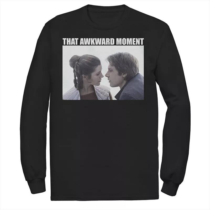 Mens Star Wars Han Solo & Princess Leia That Awkward Moment Tee Product Image