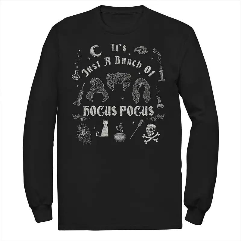 Disney's Hocus Pocus Big & Tall It's A Bunch Doodles Long Sleeve Tee, Men's, Size: 5XL, Black Product Image