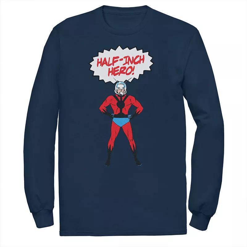 Big & Tall Marvel Ant-Man Half-Inch Hero Long Sleeve Tee, Men's, Size: 4XL, Blue Product Image