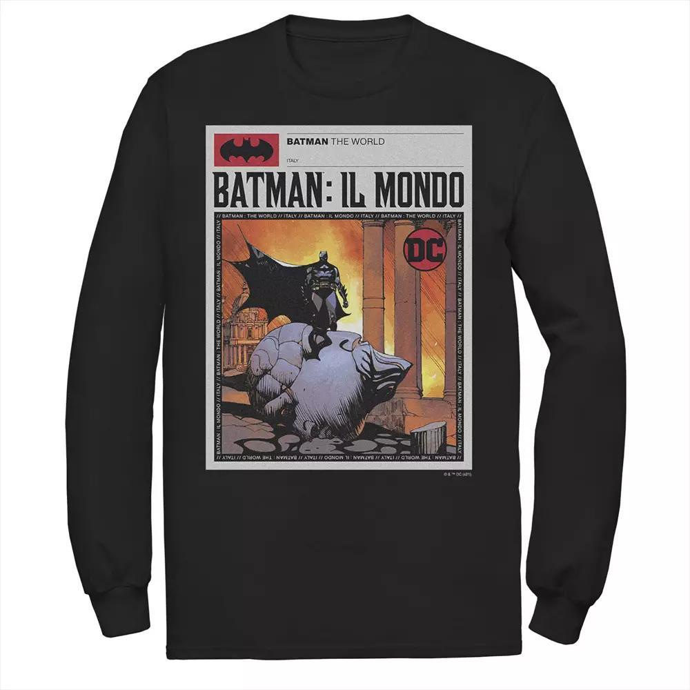 Men's Batman: Il Mondo Italy News Poster Tee, Boy's,  Product Image