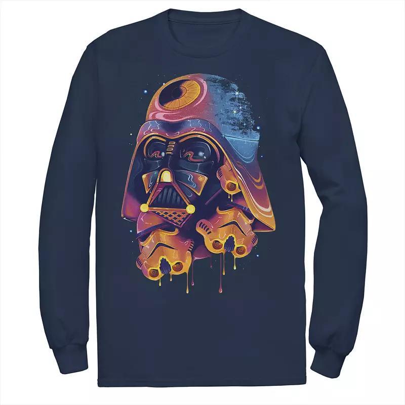 Mens Star Wars Colorful Melted Vader Collage Tee Blue Product Image