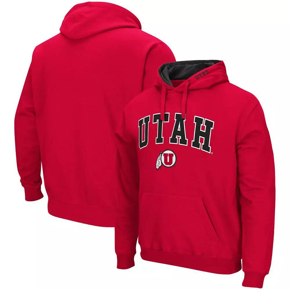 Men's Colosseum Navy Dayton Flyers Arch and Logo Pullover Hoodie,  Product Image