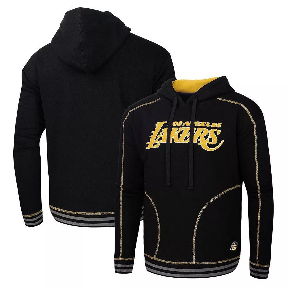 Men's Stadium Essentials  Black Los Angeles Lakers Baseline Pullover Hoodie, Size: Small Product Image